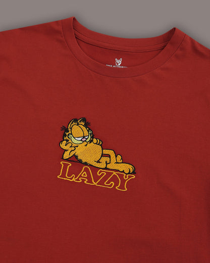 Garfield Embroidered Regular Fit Tshirt