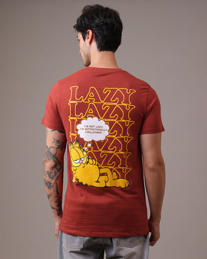 Garfield Embroidered Regular Fit Tshirt
