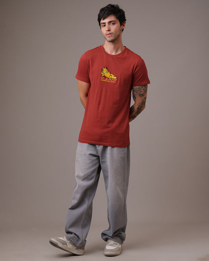 Garfield Embroidered Regular Fit Tshirt