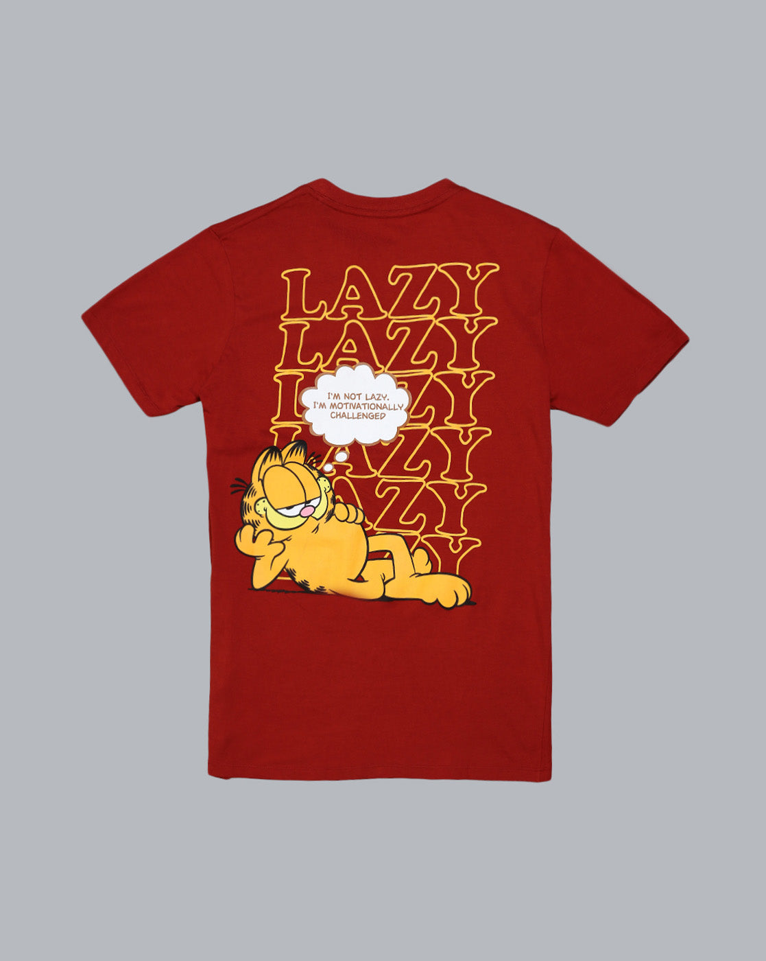 Garfield Embroidered Regular Fit Tshirt For Men