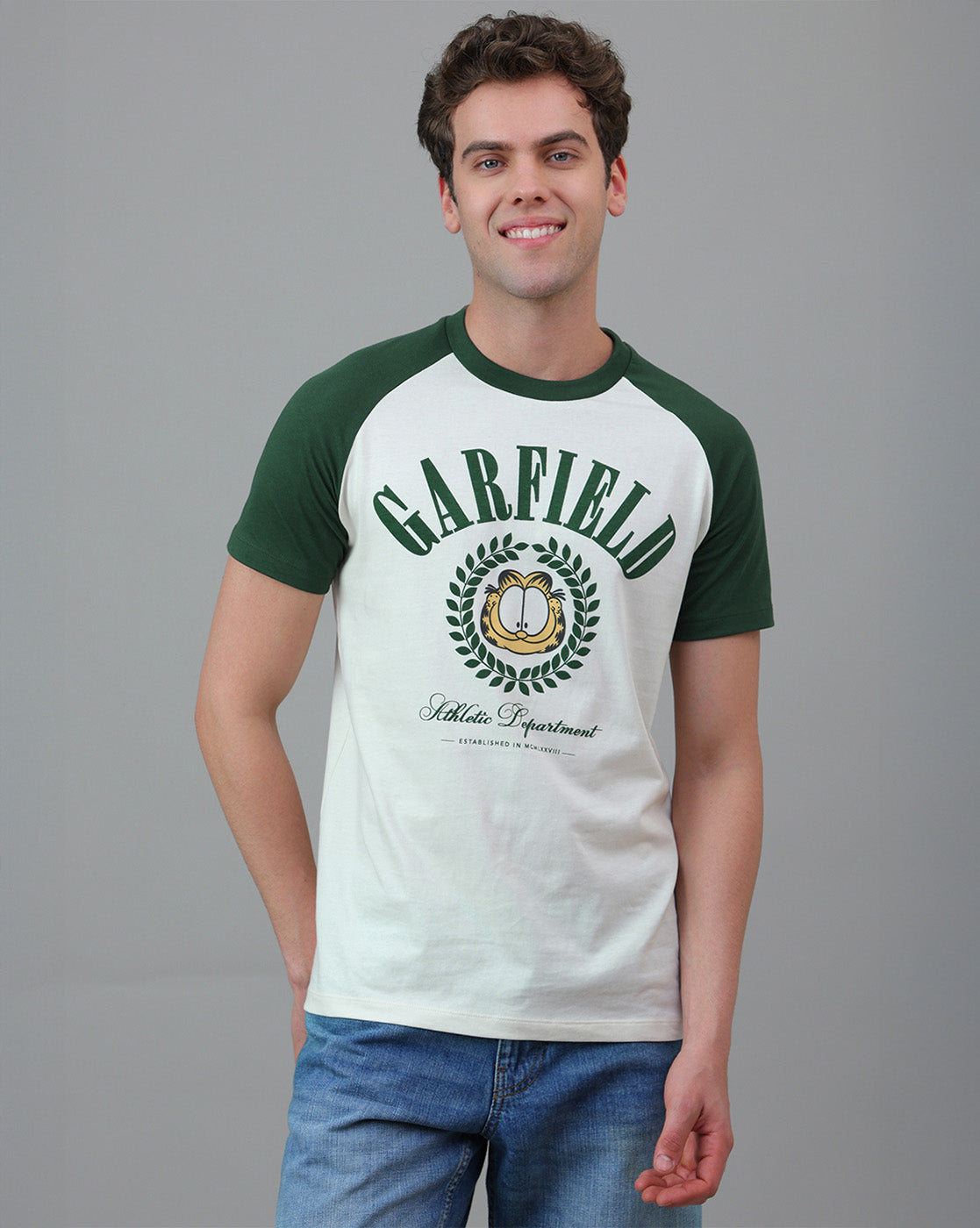 Garfield Printed Regular Fit Tshirt For Men