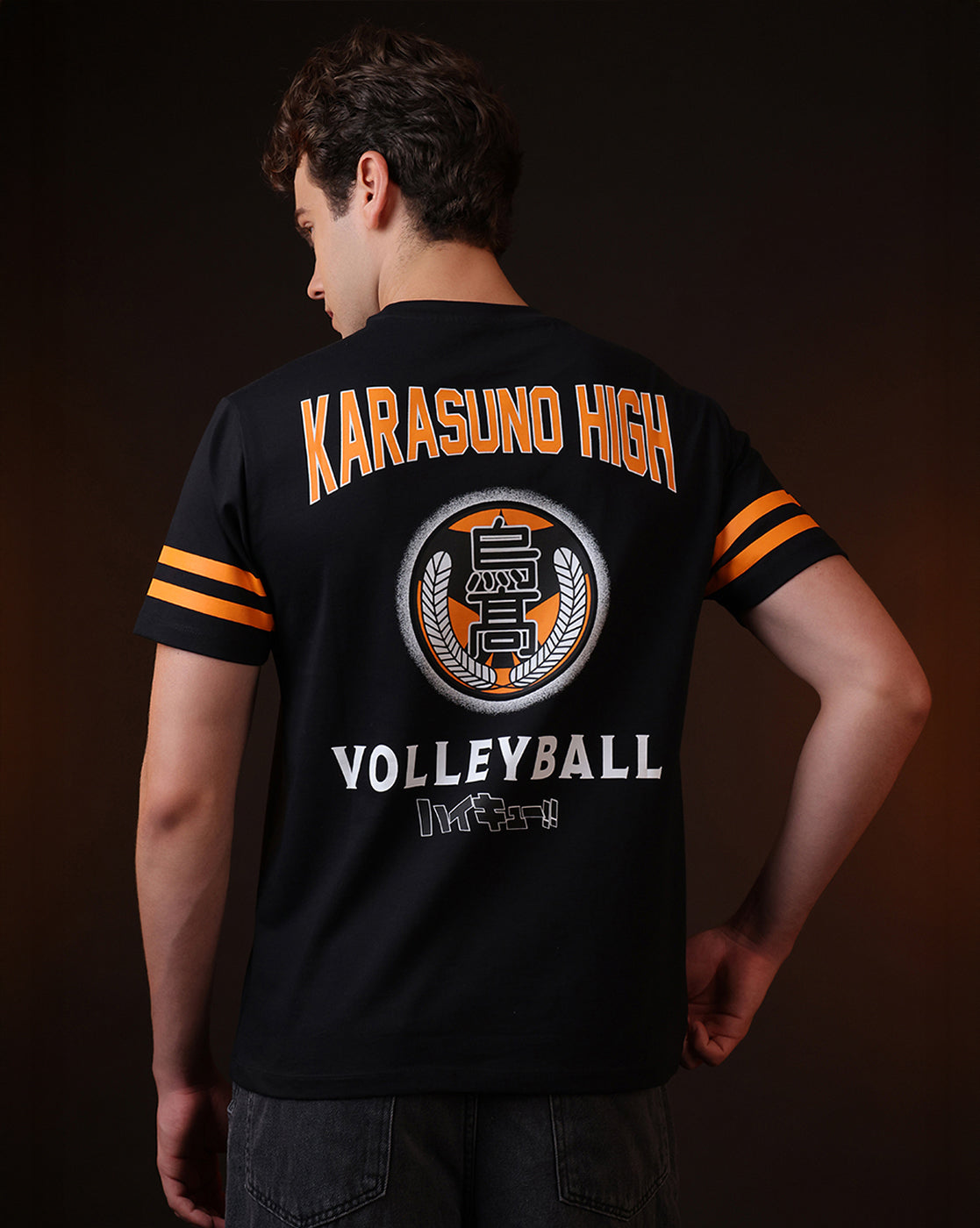 Haikyu Karasuno High Printed  Relaxed Fit Tshirt For Men