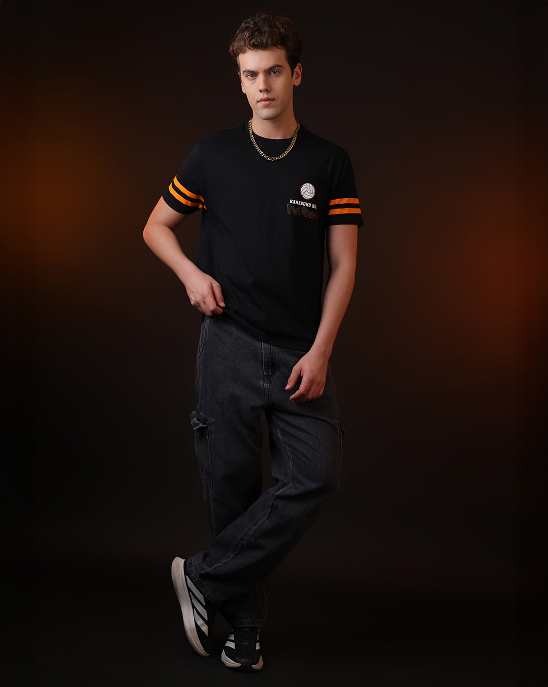 Haikyu Karasuno High Printed  Relaxed Fit Tshirt For Men