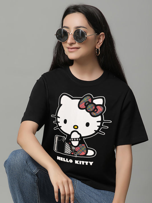 Hello Kitty Punk Oversized Tshirt Women