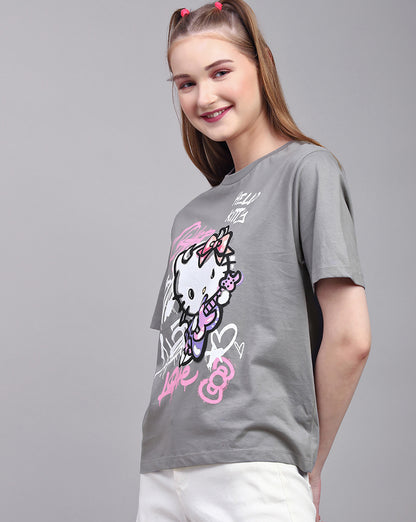 Hello Kitty Regular Fit Tshirt  Women