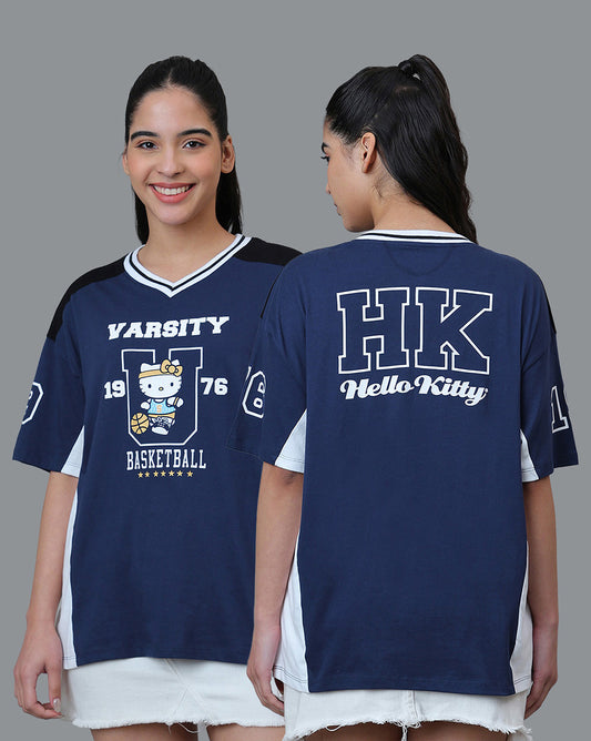 Hello Kitty Oversized Varsity T-shirt For Women