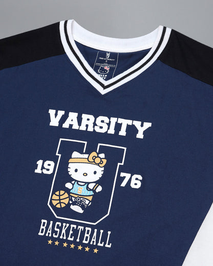 Hello Kitty Oversized Varsity T-shirt Women
