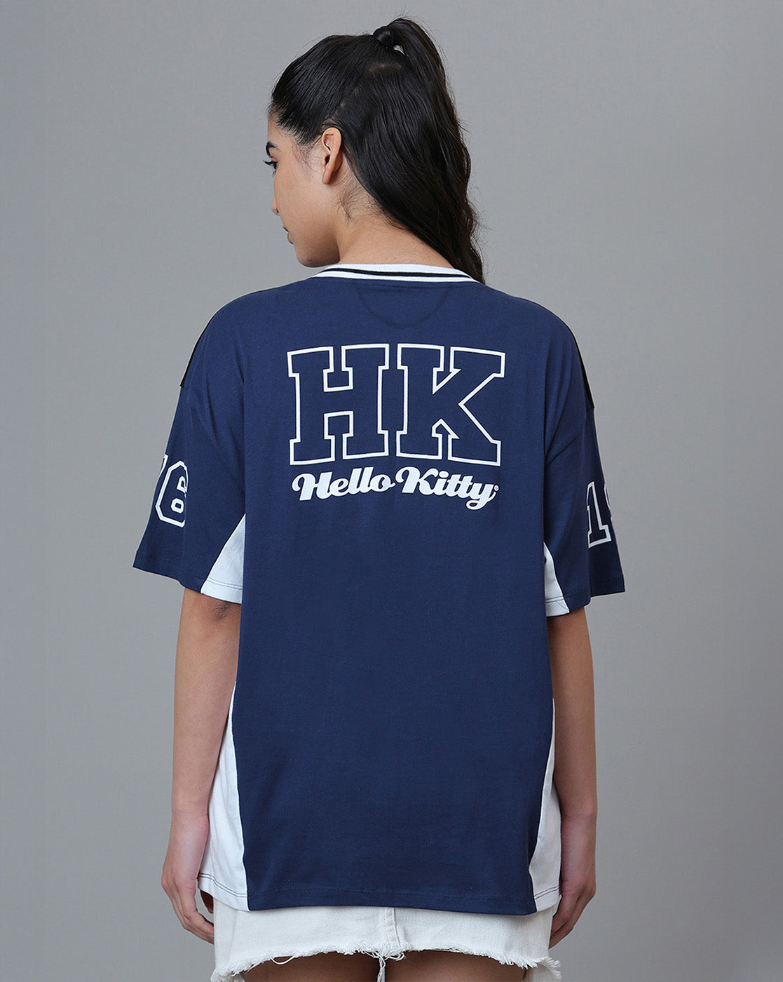 Hello Kitty Oversized Varsity T-shirt For Women