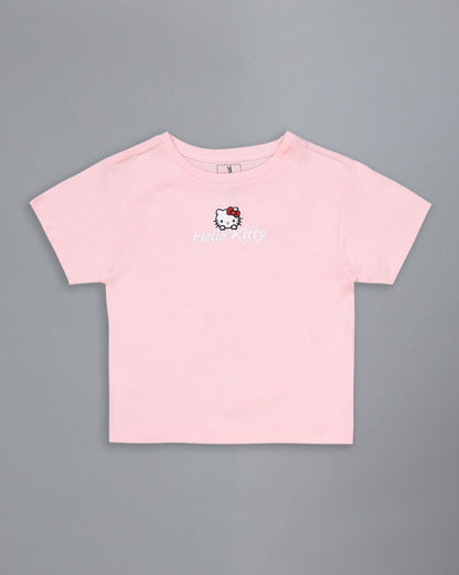 Hello Kitty Embroidered Baby Tee