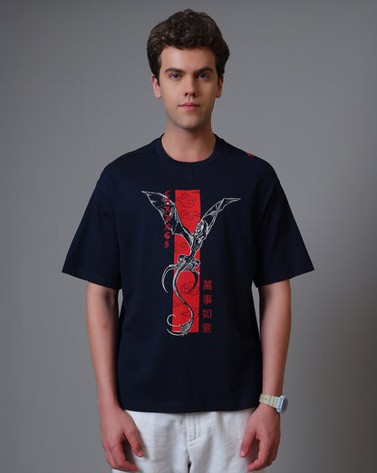 House Of The Dragon Caraxes Oversized Tshirt Men