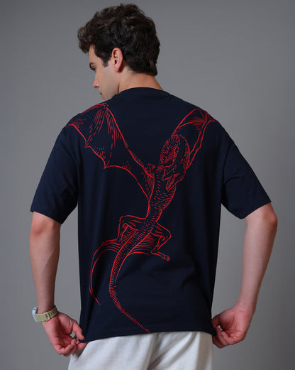 House Of The Dragon Caraxes Oversized Tshirt Men