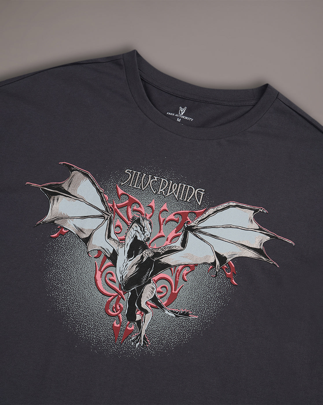 House Of The Dragon Grey Oversized Tshirt Men
