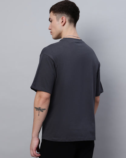 House Of The Dragon Grey Oversized Tshirt Men