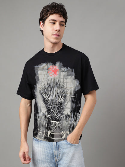 House Of The Dragon The Iron Throne Oversized Tshirt Men