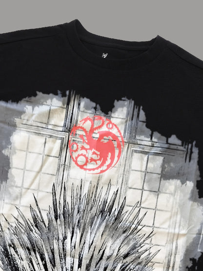House Of The Dragon The Iron Throne Oversized Tshirt Men