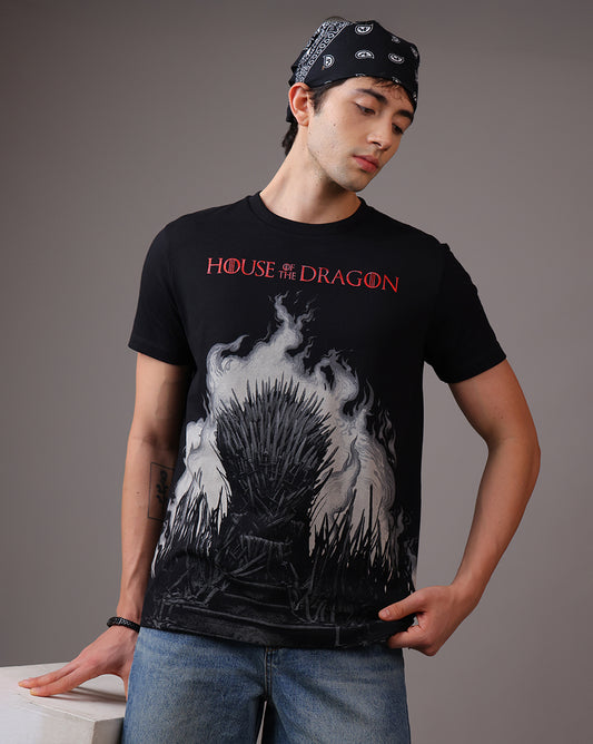 House of the Dragon Iron Throne Regular Fit Tshirt Men