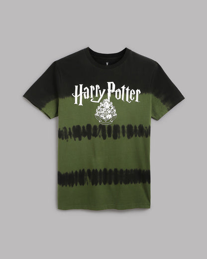 Harry Potter Slytherin Theme Tie-Dye Regular Fit Tshirt Men