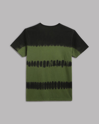 Harry Potter Slytherin Theme Tie-Dye Regular Fit Tshirt Men