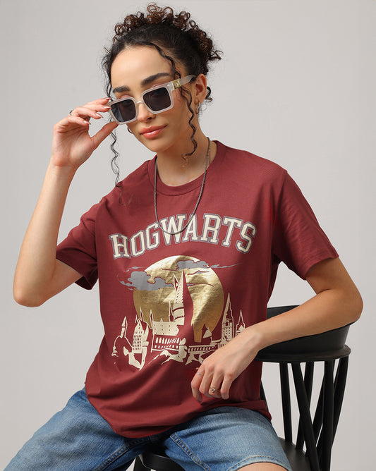 Harry Potter Hogwarts Oversized Tshirt Women