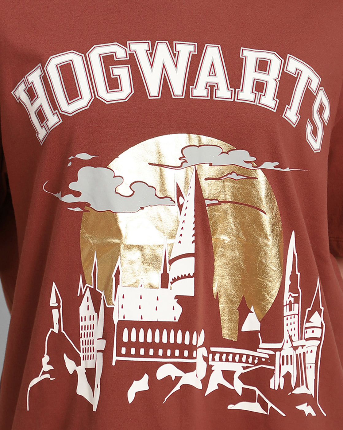 Harry Potter Hogwarts Oversized Tshirt Women
