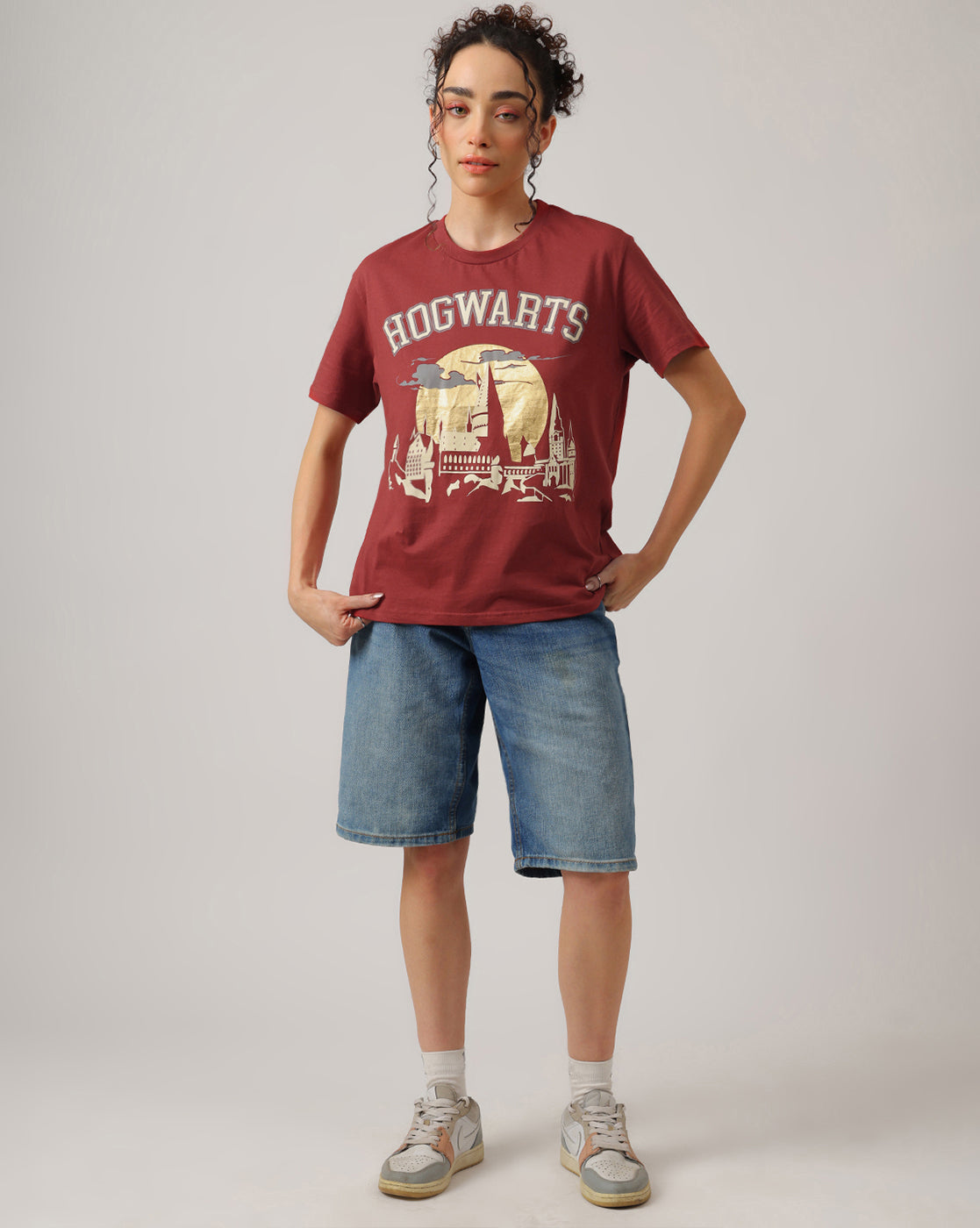 Harry Potter Hogwarts Oversized Tshirt Women