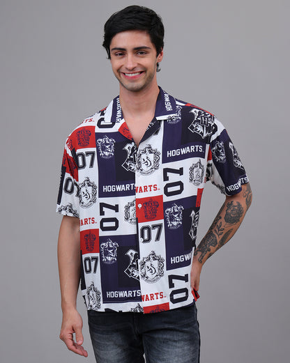 Harry Potter Hogwarts Regular Fit Casual Shirt