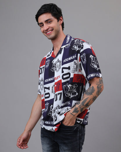Harry Potter Hogwarts Regular Fit Casual Shirt