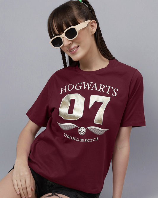 Harry Potter Printed Regular Fit Tshirt For Women