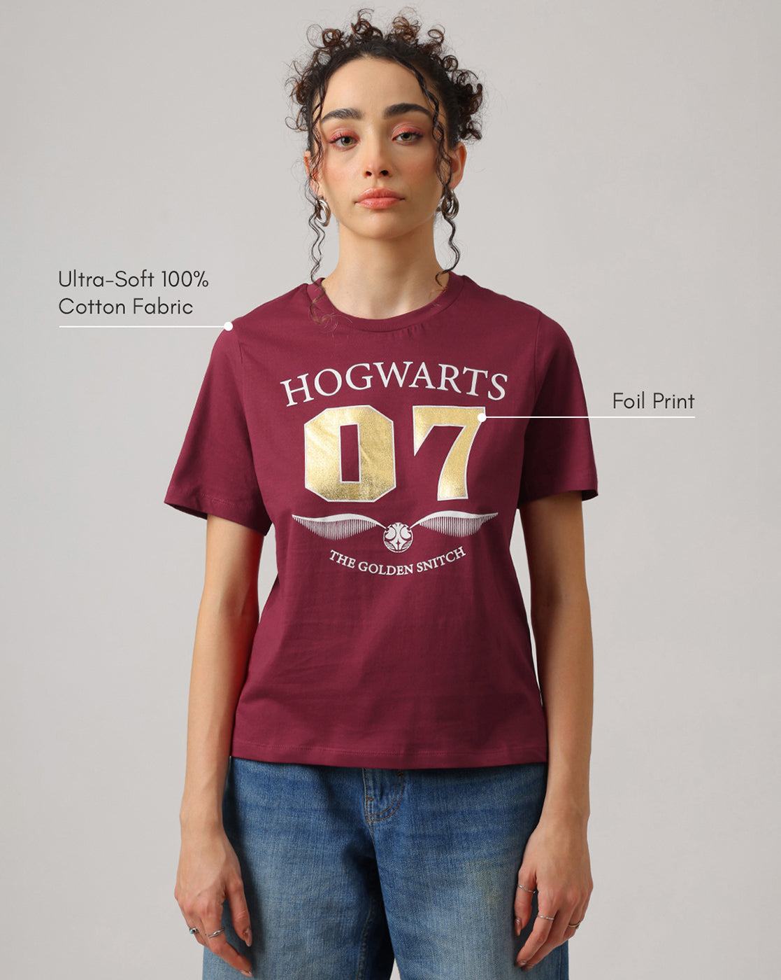 Harry Potter The Golden Snitch Regular Fit Tshirt