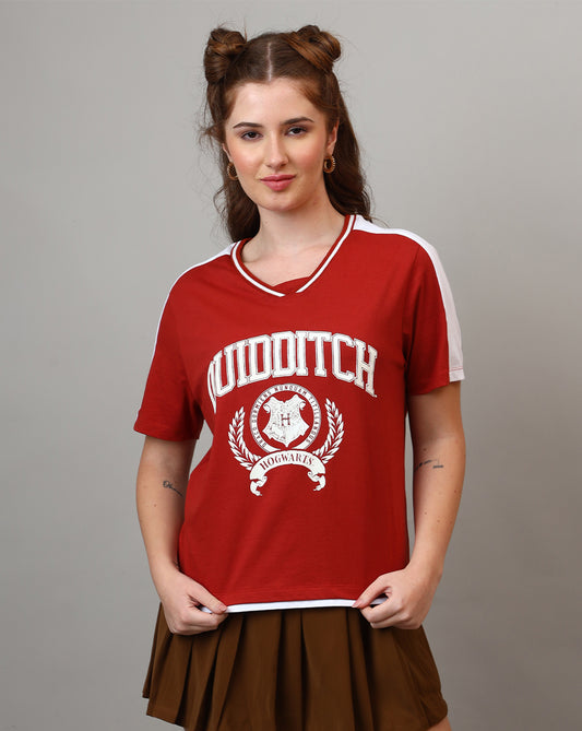 Harry Potter Printed Regular Fit Tshirt For Women