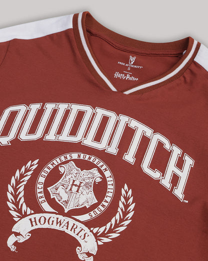 Harry Potter Hogwarts Quidditch Regular Fit Tshirt