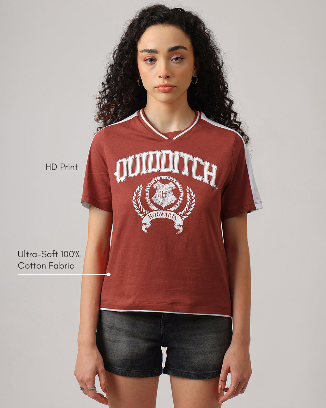 Harry Potter Hogwarts Quidditch Regular Fit Tshirt