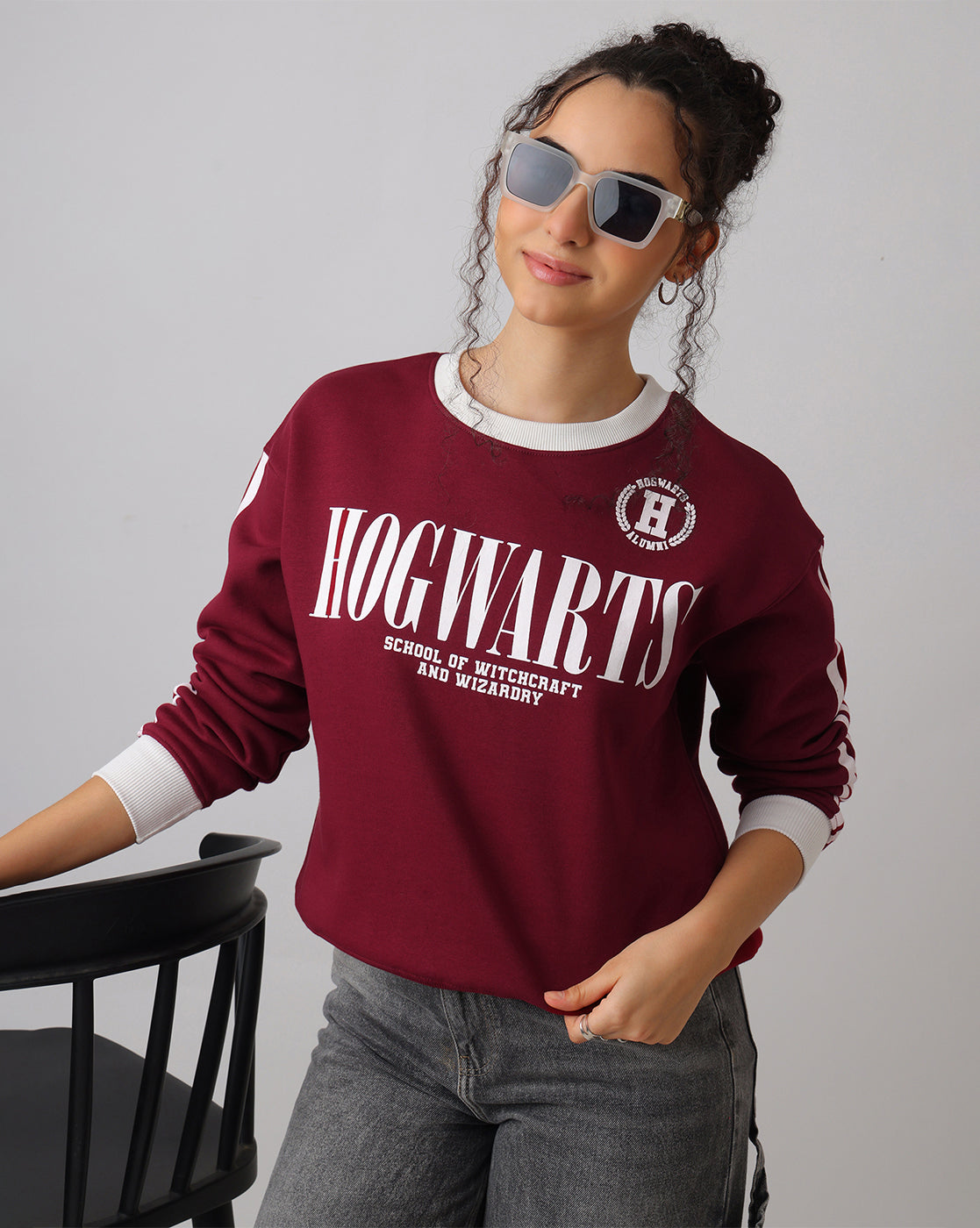 Harry Potter Hogwarts Relaxed Fit Sweatshirt Women
