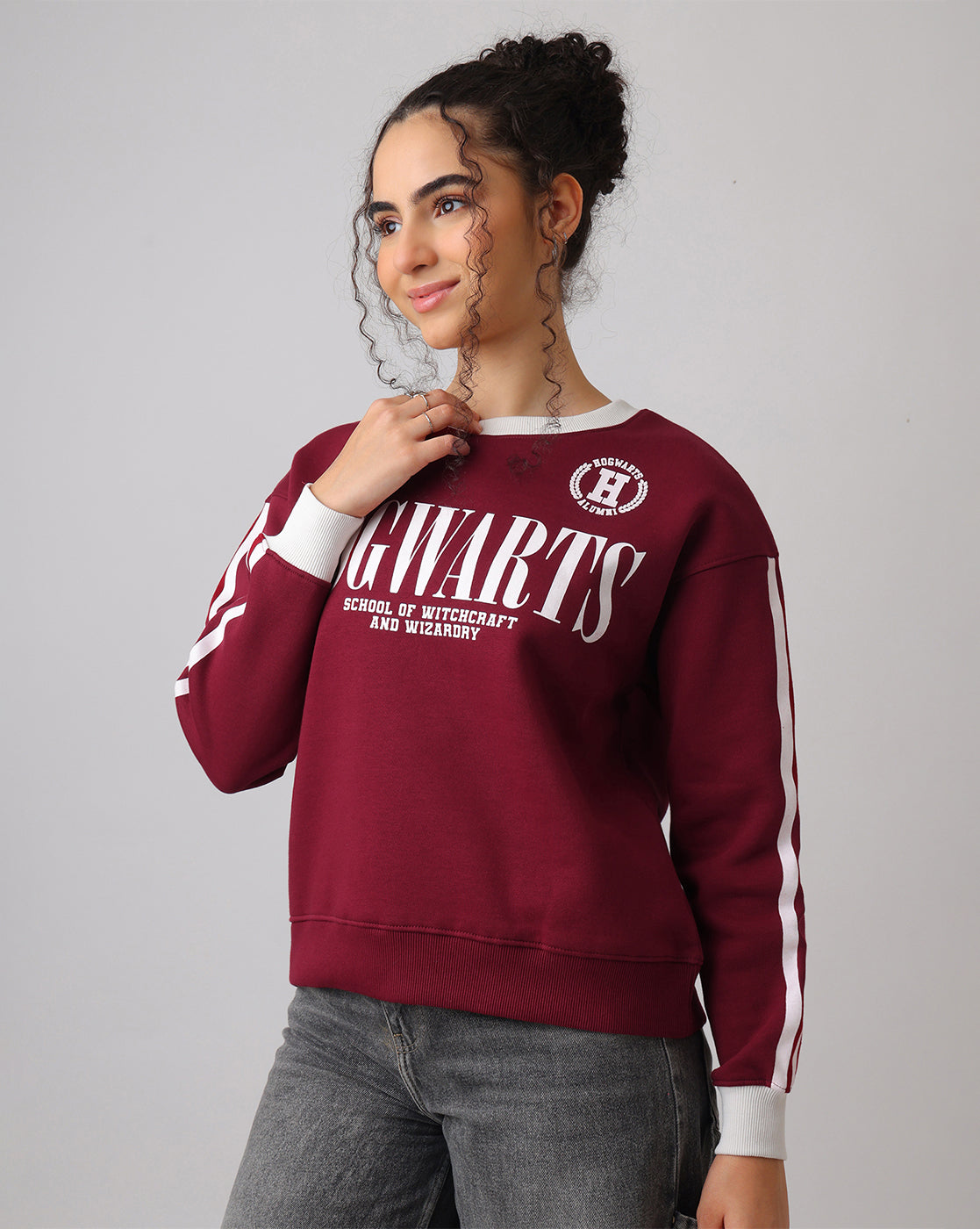 Harry Potter Hogwarts Relaxed Fit Sweatshirt Women