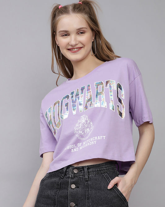 Harry Potter Printed Boxy Fit Tshirt For Women
