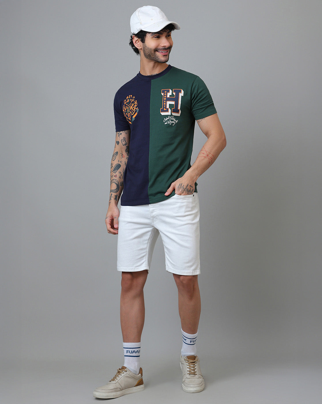 Hogwarts Printed Regular Fit Tshirt For Men