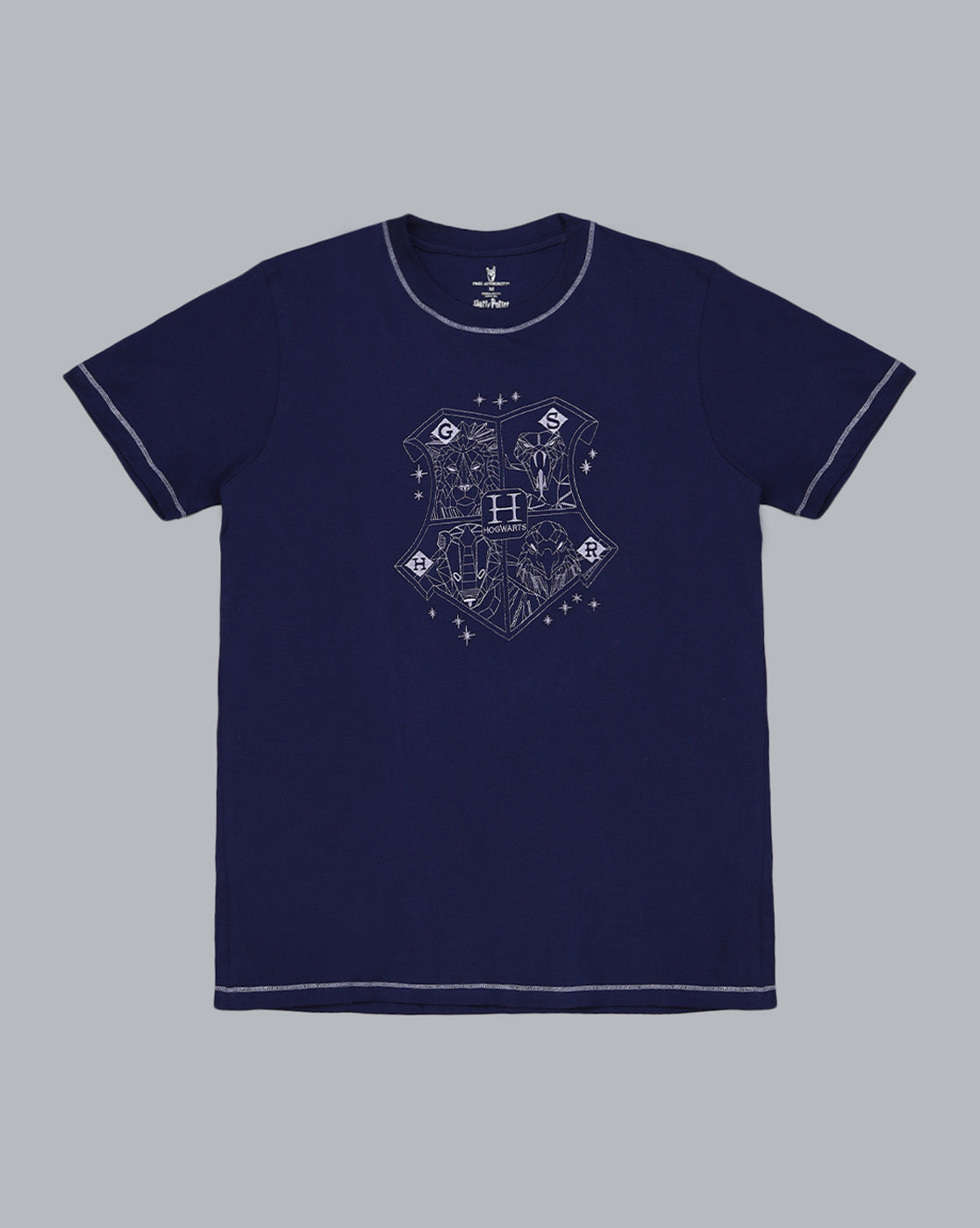 Hogwarts Embroidered Regular Fit Tshirt For Men