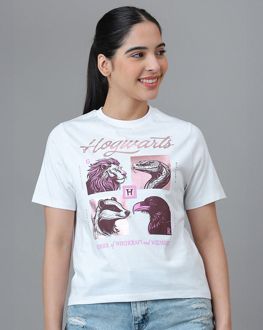 Harry Potter Printed Regular Fit Tshirt For Women