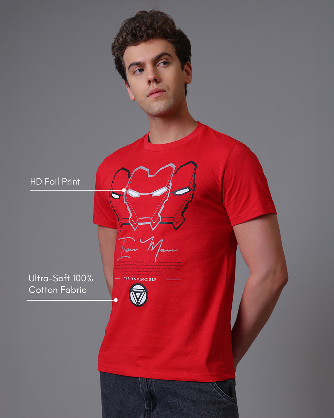 The Invincible Iron Man Regular Fit Tshirt Men