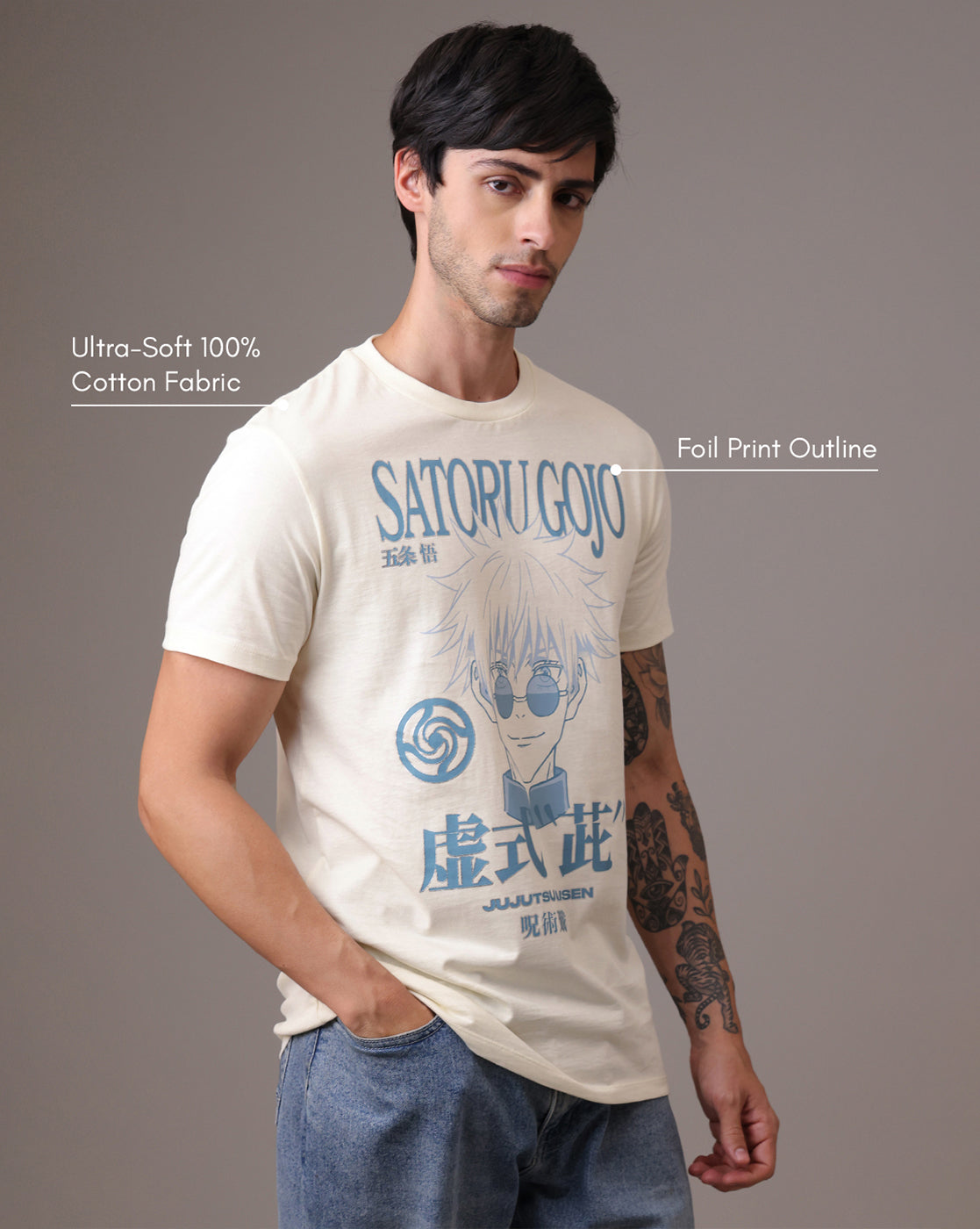 Jujutsu Kaisen Gojo Regular Fit Tshirt Men