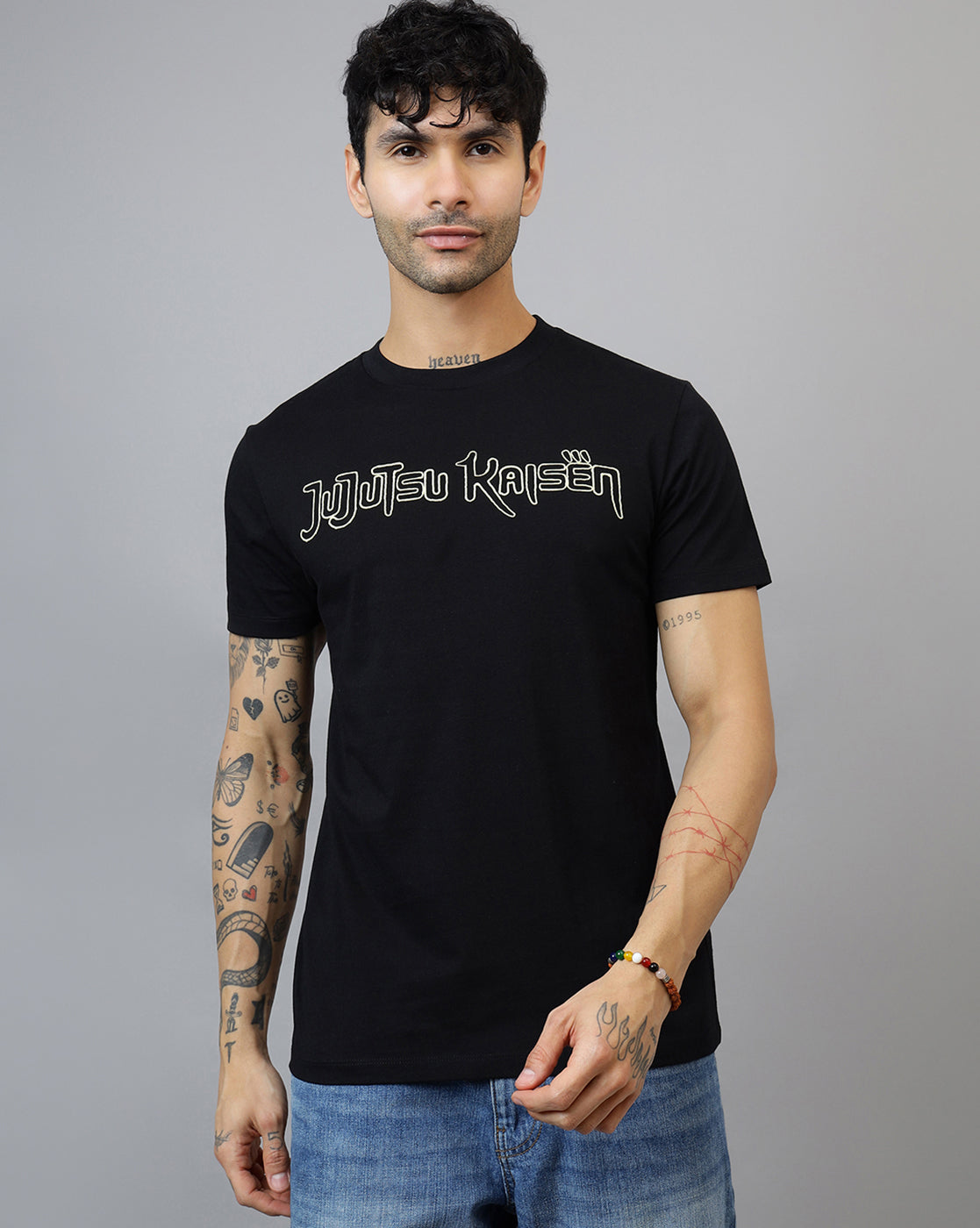 Jujutsu Kaisen Printed Regular Fit Tshirt For Men