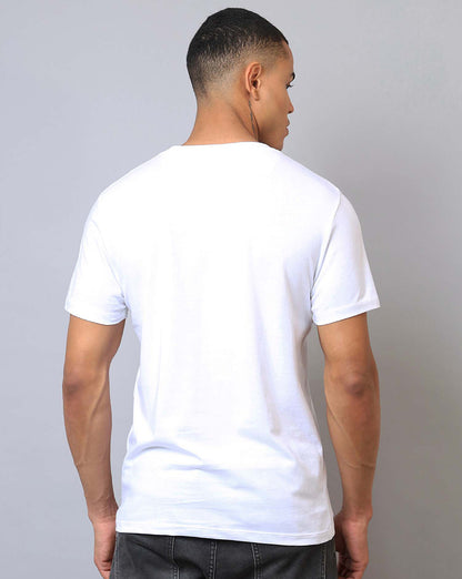Jujutsu Kaisen Satoru Gojo Regular Fit White Tshirt  Men