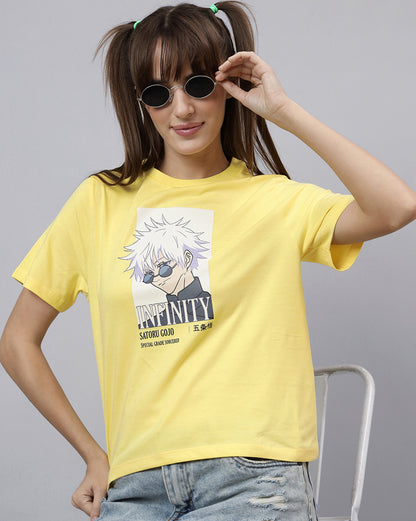 Jujutsu Kaisen Satoru Gojo Regular Fit Tshirt Women