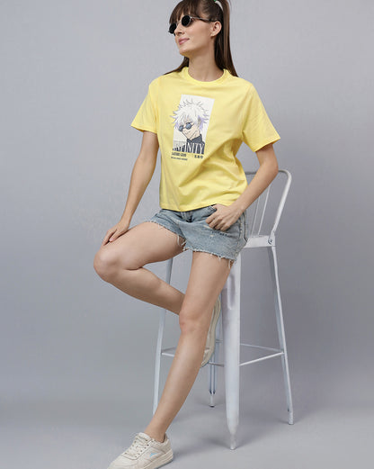 Jujutsu Kaisen Satoru Gojo Regular Fit Tshirt Women