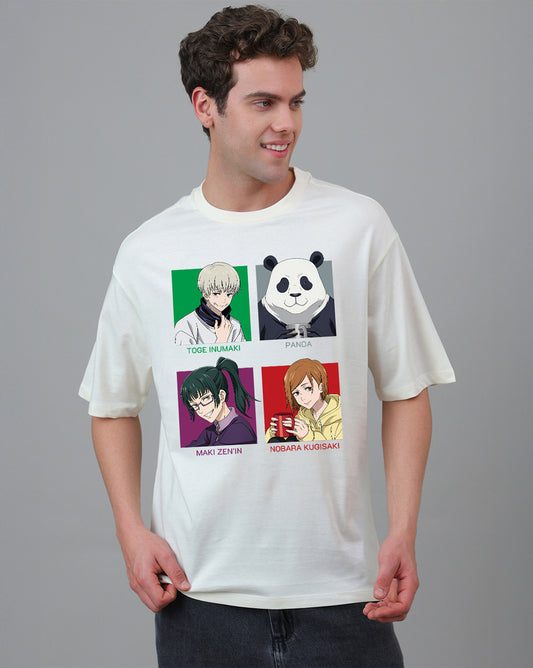 Jujutsu Kaisen Jujutsu Kaisen Printed Oversized Tshirt For Men