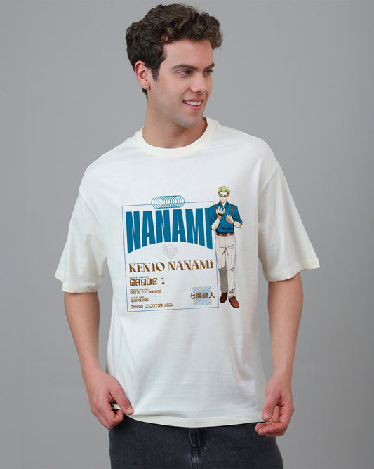 Jujutsu Kaisen Nanami Printed Oversized Tshirt For Men