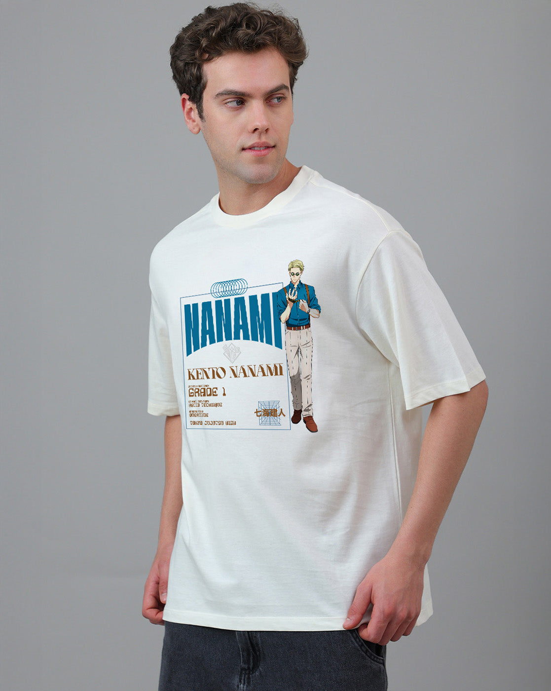 Jujutsu Kaisen Nanami Printed Oversized Tshirt For Men