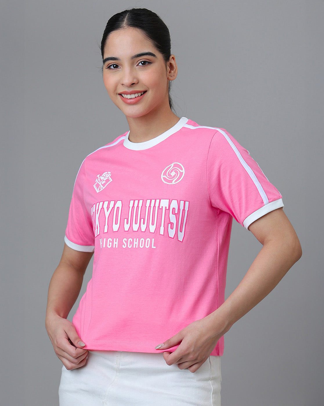 Jujutsu Kaisen Printed Regular Fit Tshirt For Women