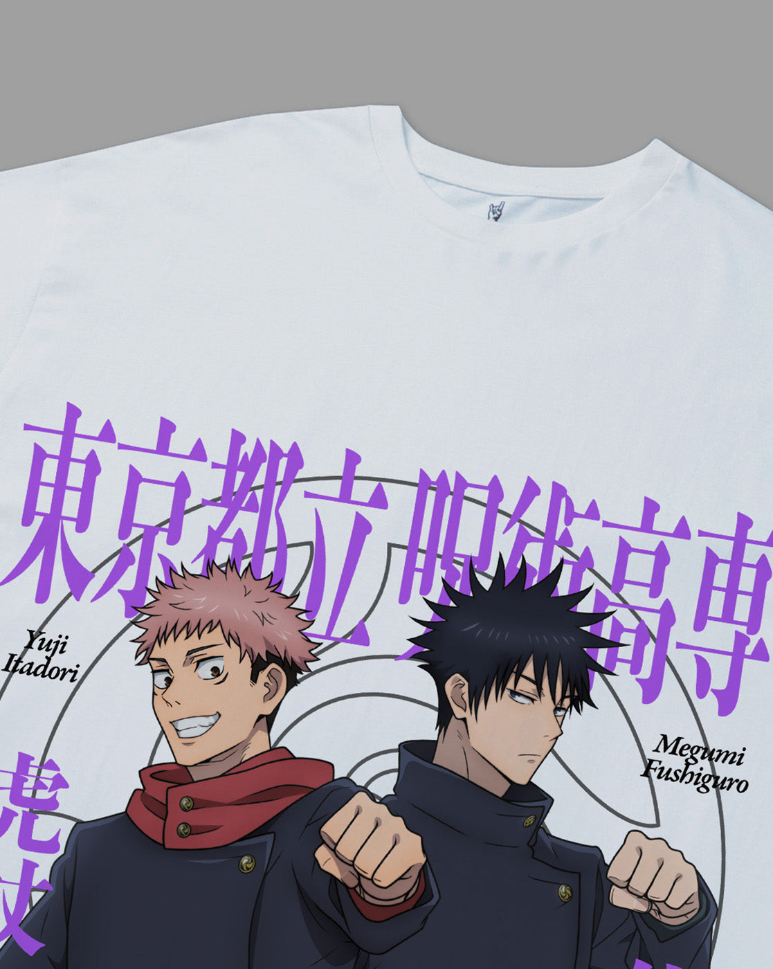 Yuji Itadori & Megumi Fushiguro Printed Oversized Tshirt For Women