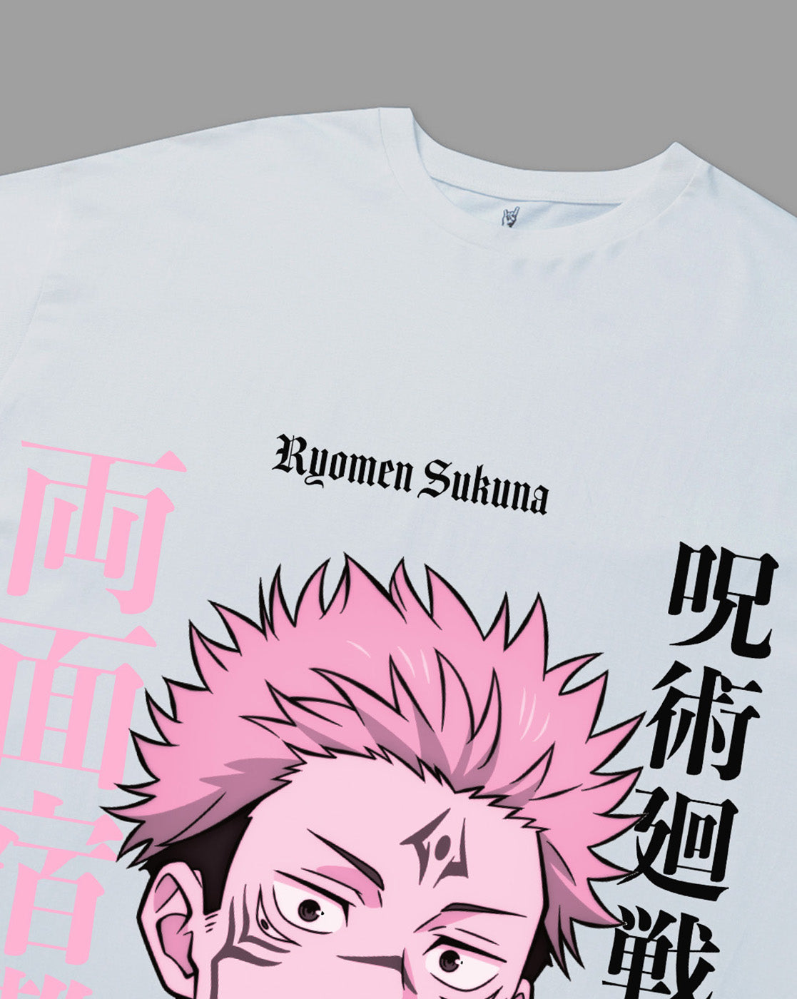 Ryomen Sukuna Printed Oversized Tshirt For Women